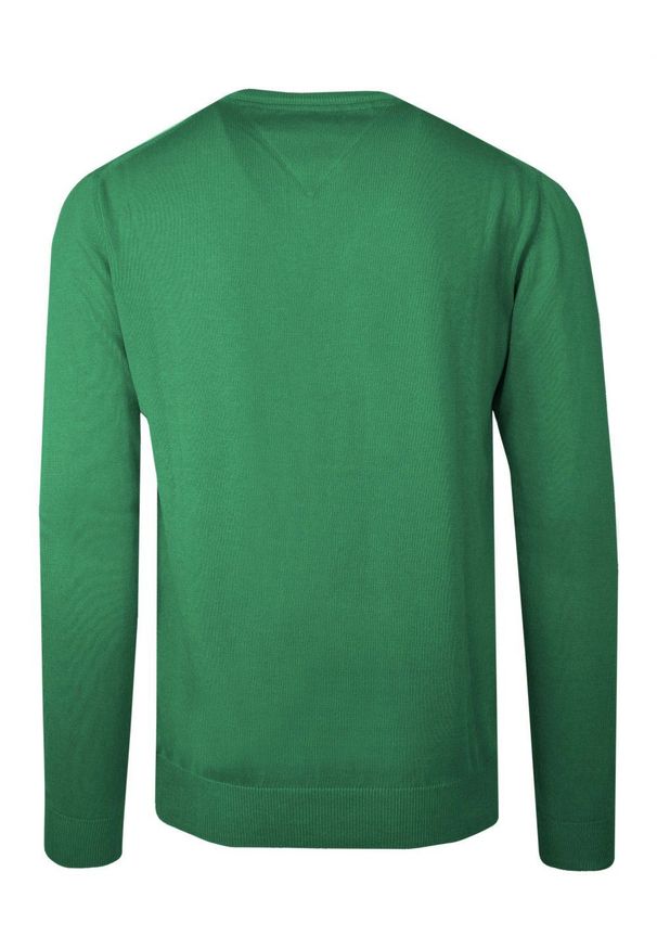 Bartex - Sweter w Serek, Zielony, Bawełniany, V-neck, Męski -BARTEX. Okazja: na co dzień, na spotkanie biznesowe, do pracy. Typ kołnierza: dekolt w serek. Kolor: zielony. Materiał: bawełna. Styl: klasyczny, elegancki, biznesowy, casual