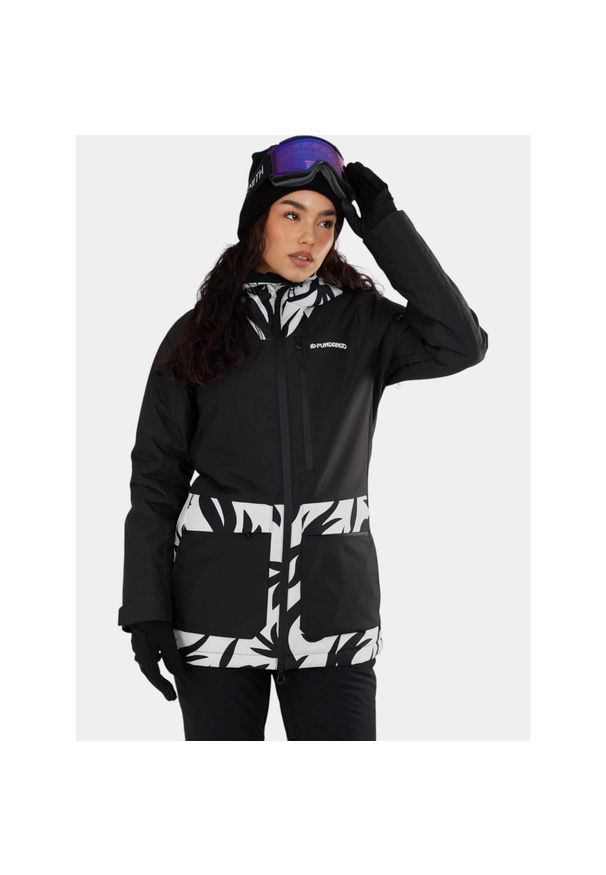 FUNDANGO - Kurtka Narciarska Damska Fundango Poplar ECO. Kolor: wielokolorowy, biały, czarny. Materiał: materiał. Sezon: zima. Sport: narciarstwo