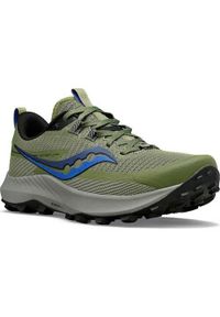 Buty do biegania męskie Saucony Peregrine 13. Kolor: zielony. Materiał: materiał, syntetyk. Szerokość cholewki: normalna