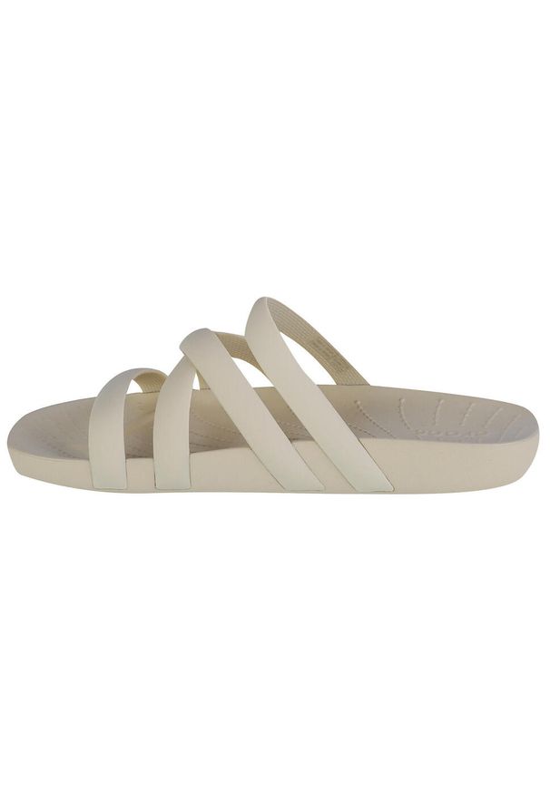 Klapki damskie Crocs Splash Strappy Sandal. Kolor: biały. Materiał: materiał, syntetyk