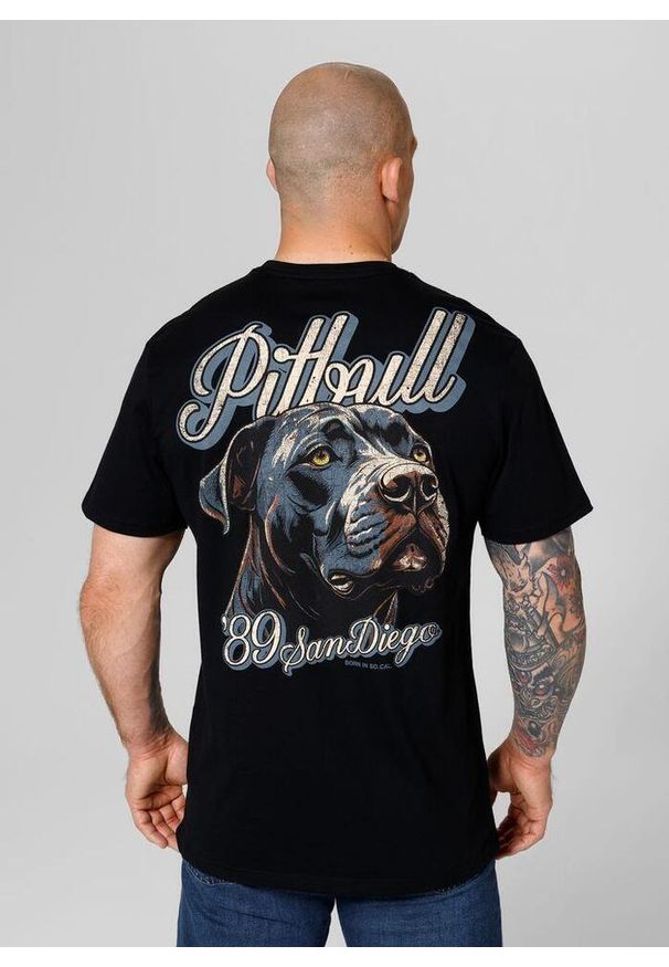PITBULL - Koszulka bawełniana sportowy t-shirt dla dorosłych Original. Kolor: czarny, wielokolorowy. Materiał: bawełna. Sport: taniec, joga i pilates