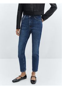 mango - Mango Jeansy Claudia 67000680 Niebieski Skinny Cropped Fit. Kolor: niebieski