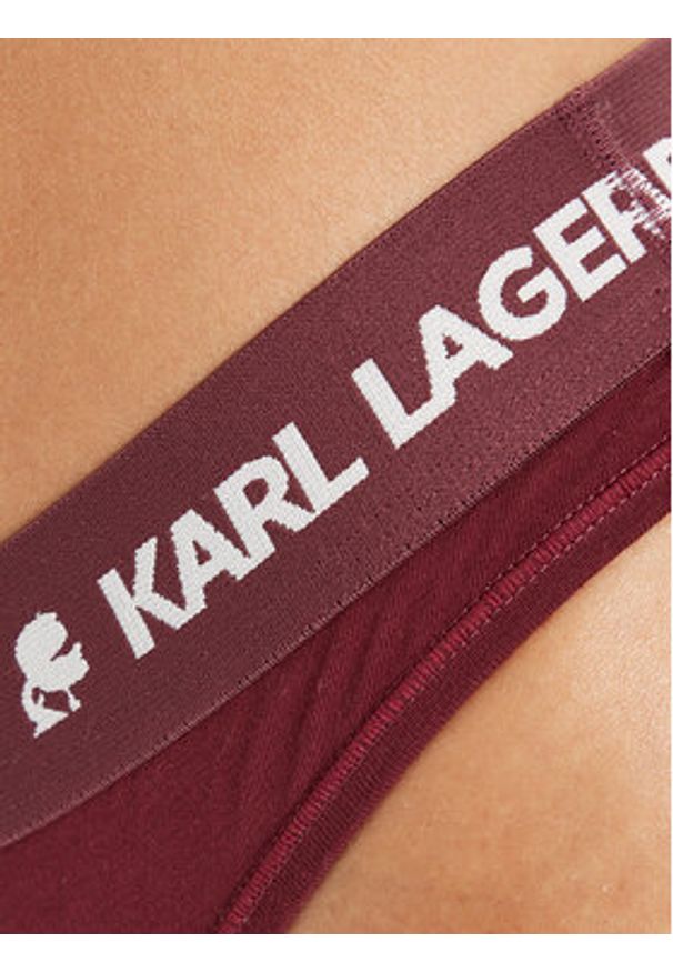 Karl Lagerfeld - KARL LAGERFELD Komplet 3 par stringów A1W47158 Kolorowy. Materiał: bawełna. Wzór: kolorowy