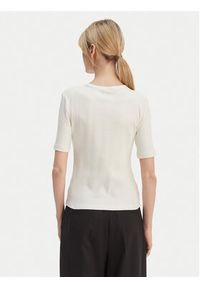 Calvin Klein T-Shirt Varigated LV044F211G Écru Slim Fit. Materiał: bawełna #5