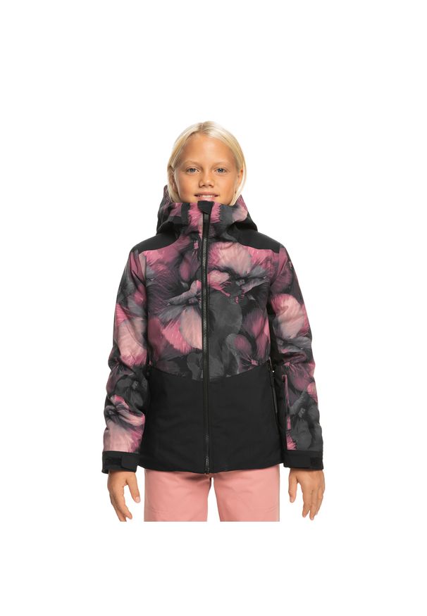 Roxy - Kurtka snowboardowa dziecięca ROXY Silverwinter Girl. Kolor: czarny. Sport: snowboard