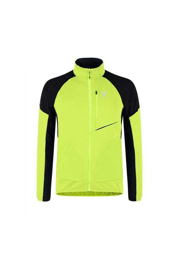 MONTURA - Kurtka softshellowa męska Montura Thermal Grid 2 Maglia. Kolor: żółty, wielokolorowy, zielony