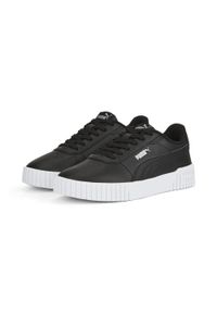 Puma - Damskie sneakersy Carina 2.0 PUMA Black Silver Gray. Okazja: na plażę. Kolor: wielokolorowy, czarny, szary. Sezon: lato. Sport: turystyka piesza, tenis #1