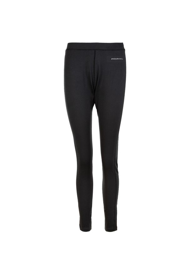 ENDURANCE - Damskie legginsy na zimę Endurance Zenta. Kolor: czarny. Sezon: zima