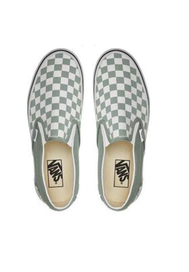 Vans Tenisówki Classic Slip-On VN000BVZCJL1 Zielony. Zapięcie: bez zapięcia. Kolor: zielony. Materiał: materiał