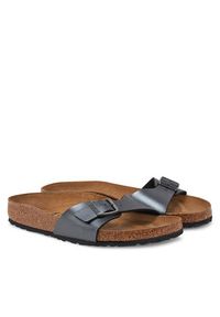 Birkenstock Klapki Madrid BF 1021532 Szary. Kolor: szary. Materiał: skóra #6