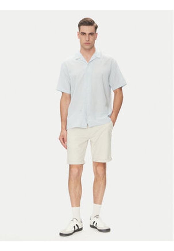 Jack & Jones - Jack&Jones Szorty materiałowe Fury 12206889 Beżowy Regular Fit. Kolor: beżowy. Materiał: bawełna