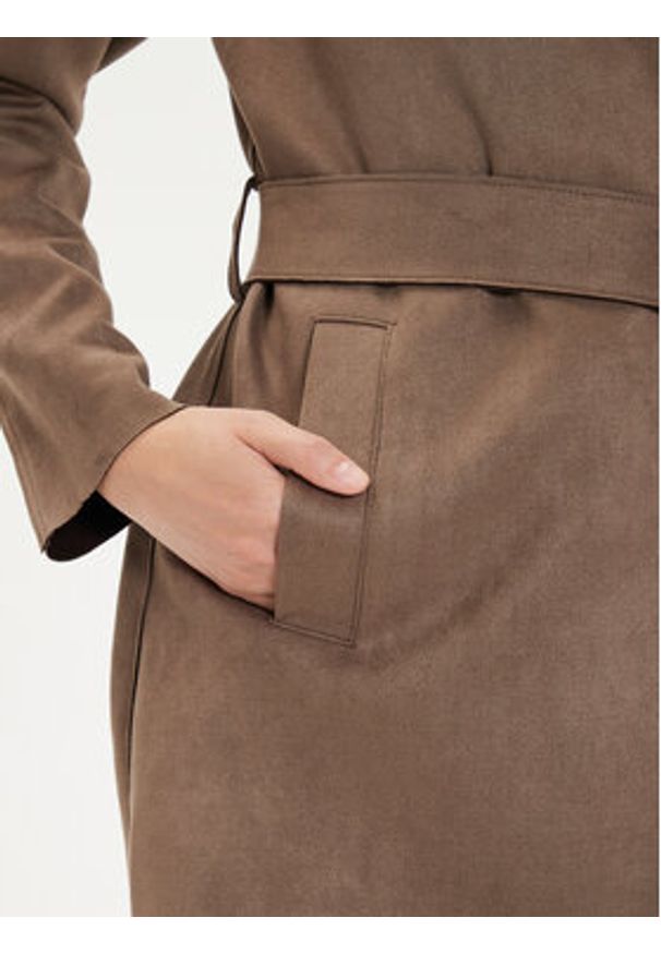 only - ONLY Płaszcz przejściowy Joline 15315660 Brązowy Regular Fit. Kolor: brązowy. Materiał: syntetyk