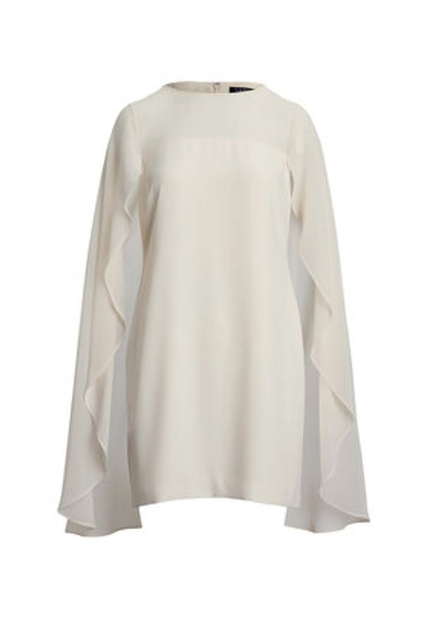 Lauren Ralph Lauren - LAUREN RALPH LAUREN Sukienka koktajlowa 253963771001 Écru Regular Fit. Materiał: syntetyk. Styl: wizytowy