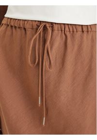 Marella Spódnica maxi Gamba 2613101094 Brązowy Regular Fit. Kolor: brązowy. Materiał: len #3