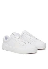 TOMMY HILFIGER - Tommy Hilfiger Sneakersy Premium Dress Cupsole FM0FM05572 Biały. Kolor: biały. Materiał: skóra #4