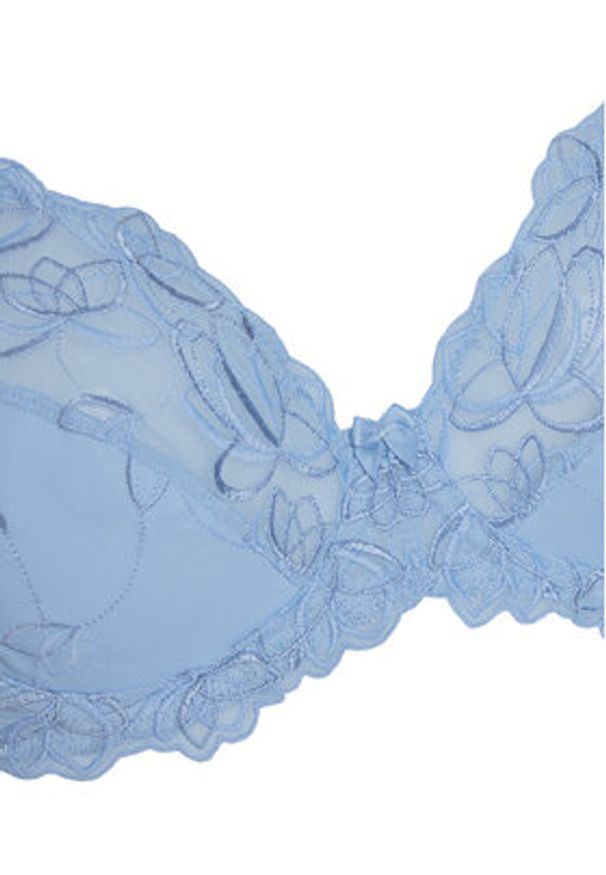 Hunkemöller Biustonosz z fiszbiną Diva 301189 Błękitny. Kolor: niebieski. Materiał: syntetyk