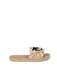 Pinko Espadryle "Greta" | 1H2115 Y866 | Kobieta | Biały, Beżowy. Kolor: biały, beżowy, wielokolorowy. Materiał: skóra, materiał. Sezon: lato. Styl: elegancki #3