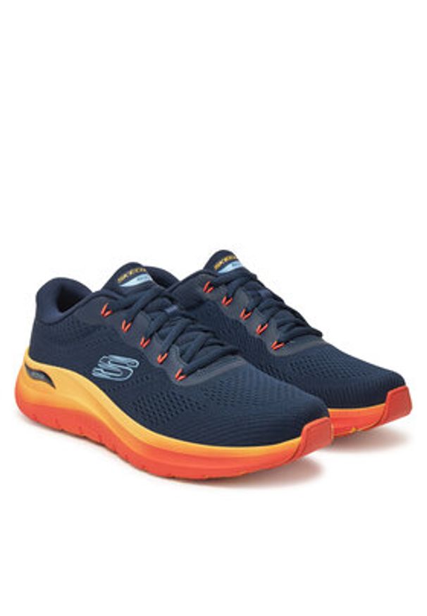 skechers - Skechers Sneakersy Arch Fit 2.0- 232700/NVMT Granatowy. Kolor: niebieski. Materiał: materiał