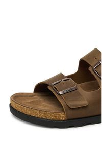 Rieker Klapki 21190-26 Brązowy. Kolor: brązowy. Materiał: skóra, nubuk #2