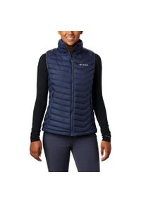 columbia - Bezrękawnik turystyczny damski Columbia Powder Lite Vest. Kolor: niebieski. Długość rękawa: bez rękawów. Sport: turystyka piesza