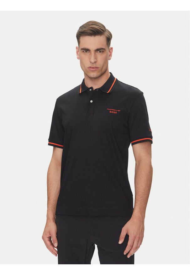 BOSS Polo C-Parris 197 50543257 Czarny Regular Fit. Typ kołnierza: polo. Kolor: czarny. Materiał: bawełna