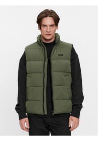 Calvin Klein Bezrękawnik Crinkle K10K110334 Zielony Regular Fit. Kolor: zielony. Materiał: syntetyk. Długość rękawa: bez rękawów