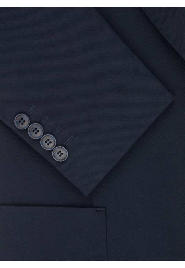 Pako Lorente - PAKO LORENTE – Casualowa marynarka męska w kolorze granatowym. Okazja: na co dzień. Kolor: niebieski. Materiał: wiskoza, elastan, dzianina, nylon. Styl: casual