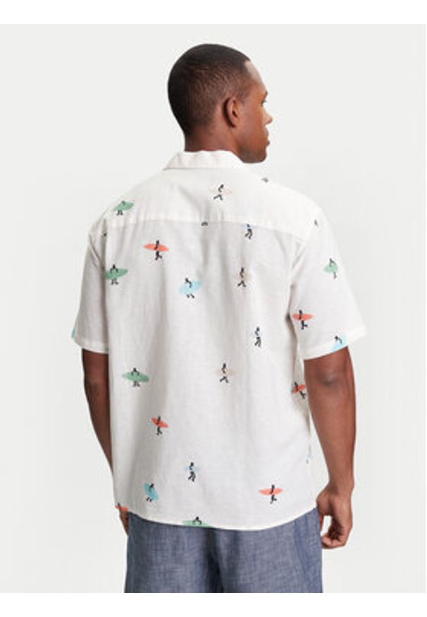 United Colors of Benetton - United Colors Of Benetton Koszula 5HPWUQ05B Beżowy Regular Fit. Kolor: beżowy. Materiał: bawełna