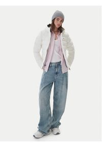 Tommy Jeans Kurtka puchowa DW0DW21617 Biały Regular Fit. Kolor: biały. Materiał: syntetyk