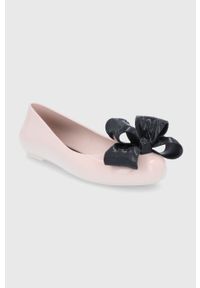 melissa - Melissa Baleriny kolor różowy na płaskim obcasie. Nosek buta: okrągły. Kolor: różowy. Materiał: guma. Obcas: na obcasie. Wysokość obcasa: niski #4