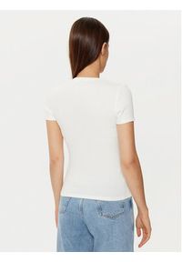 Tommy Jeans T-Shirt DW0DW20463 Biały Slim Fit. Kolor: biały. Materiał: bawełna #4