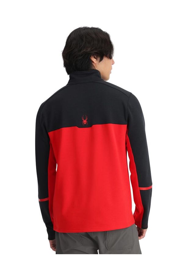 Bluza męska Spyder Speed 1/2 Zip. Kolor: czerwony, wielokolorowy, czarny. Sezon: zima. Sport: narciarstwo