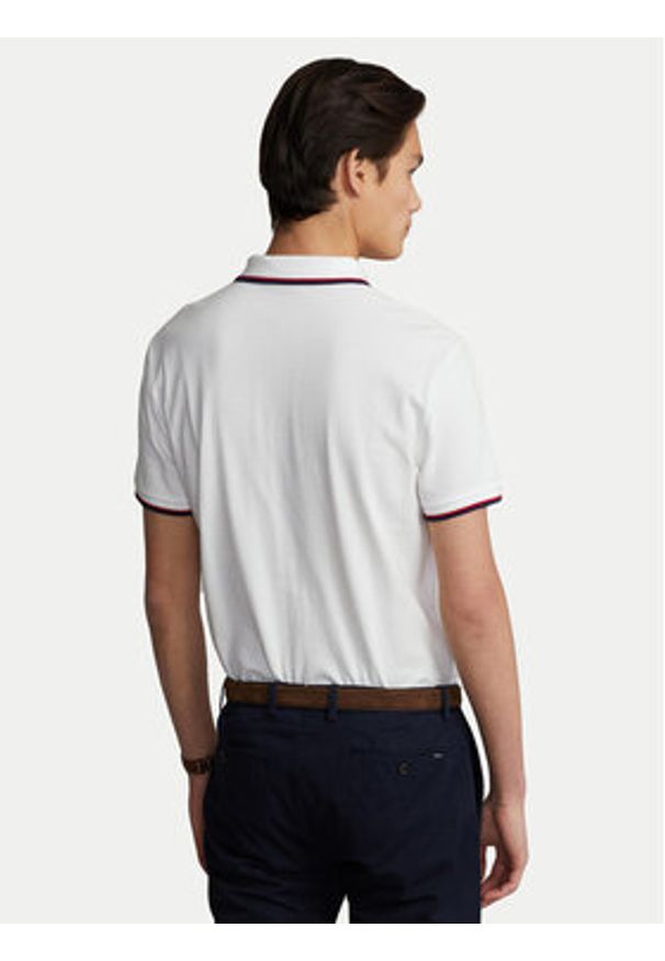 Polo Ralph Lauren Polo Classics 710842621002 Biały Slim Fit. Typ kołnierza: polo. Kolor: biały. Materiał: bawełna