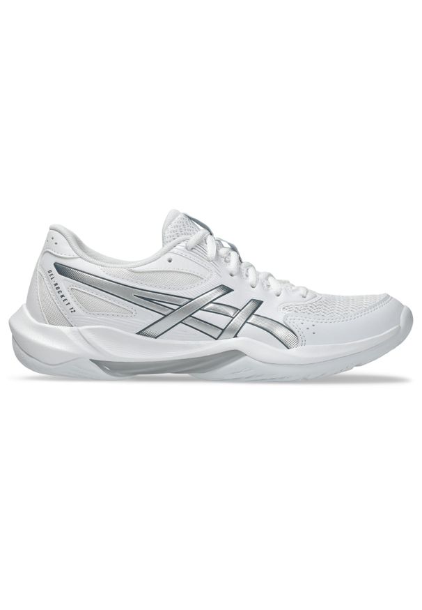 Damskie buty halowe Asics Gel-Rocket 12. Kolor: szary, wielokolorowy, biały. Sport: bieganie