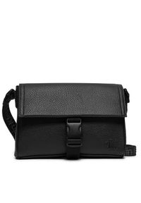 Calvin Klein Jeans Torebka Ultralight Slim Flap Bag Pu K50K512022 Czarny. Kolor: czarny. Materiał: skórzane