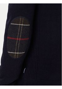 Barbour Sweter Holden MKN0837NY91 Granatowy Regular Fit. Kolor: niebieski. Materiał: wełna