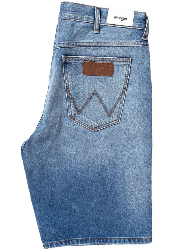 Wrangler - KRÓTKIE SPODENKI WRANGLER DENIM SHORT SLEDGEHAMMER W14CGW15X 112126591. Materiał: denim. Długość: krótkie