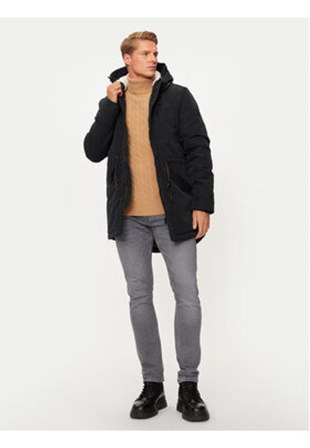 INDICODE Parka Callen 15-730 Czarny Regular Fit. Kolor: czarny. Materiał: syntetyk