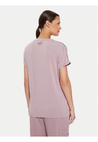 EA7 Emporio Armani T-Shirt 6DTT03 TJKUZ 1341 Różowy Slim Fit. Kolor: różowy. Materiał: syntetyk