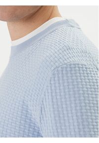 BOSS Sweter H-Imberto 50545283 Błękitny Regular Fit. Kolor: niebieski. Materiał: bawełna #2