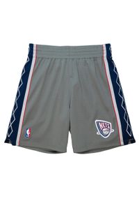 Mitchell & Ness - Autentyczne Szorty New Koszulka Nets Alternate 2004/05. Kolor: szary. Materiał: jersey. Sport: koszykówka #1