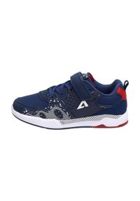 American Club - Sportowe buty dziecięce AMERICAN BS05/21 NV. Kolor: niebieski. Materiał: skóra