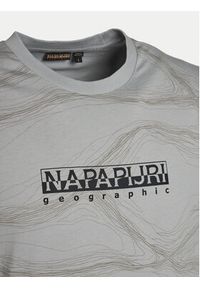 Napapijri T-Shirt B-Cellini NP0A4ILS Szary Regular Fit. Kolor: szary. Materiał: bawełna #3