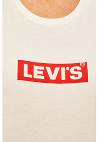 Levi's® - Levi's - T-shirt. Okazja: na spotkanie biznesowe, na co dzień. Kolor: biały. Materiał: bawełna, dzianina. Wzór: nadruk. Styl: biznesowy, casual #2