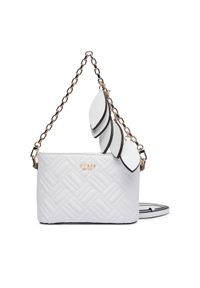 Guess Torebka Sally Mini HWQG99 21770 Biały. Kolor: biały. Materiał: skórzane #1