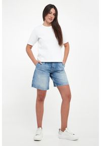 T-shirt damski z tłoczonym logo Trista JOOP! #1