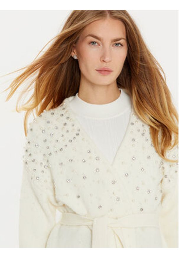 Marciano Guess Kardigan 4BGR13 5786Z Écru Regular Fit. Materiał: syntetyk