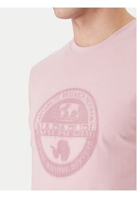 Napapijri T-Shirt S-Mahsa NP0A4FZB Różowy Regular Fit. Kolor: różowy. Materiał: bawełna #2