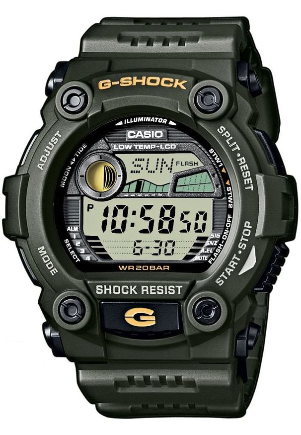 Zegarek Casio Męski Zegarek G-Shock G-7900-3DR Ekstremalna wytrzymałość i funkcje na świeżym powietrzu