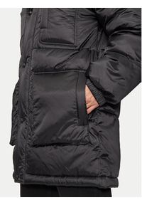 Versace Jeans Couture Płaszcz zimowy 77GAS428 Czarny Loose Fit. Kolor: czarny. Materiał: syntetyk. Sezon: zima